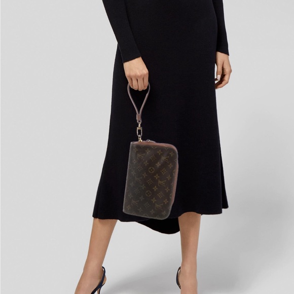 Louis Vuitton Orsay Wristlet Cosmetic Pouch Toiletry Bag Clutch Pochette Vintage - Picture 13 of 14